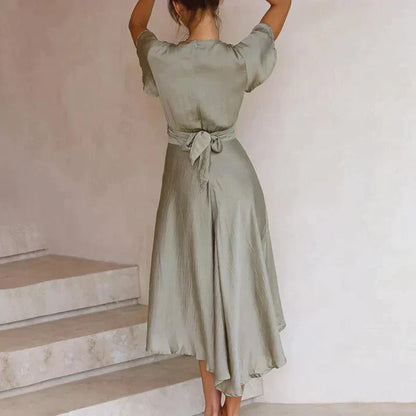 Sommerkleid Vintage-Stil Fliessend Damenkleid
