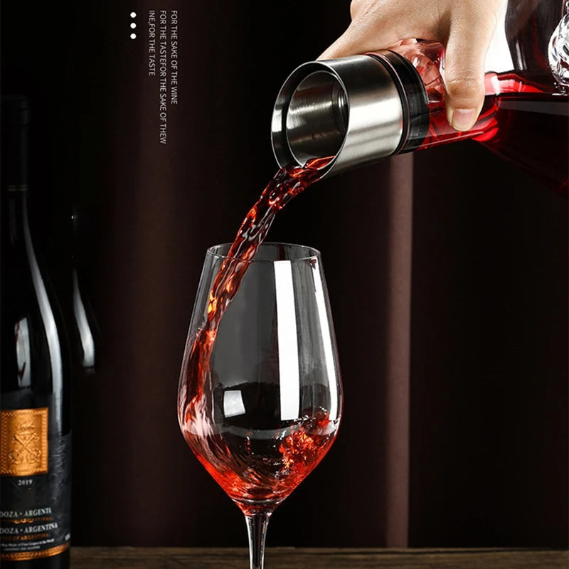 Weindekanter 1500ml Edelstahl Belüftung Modern