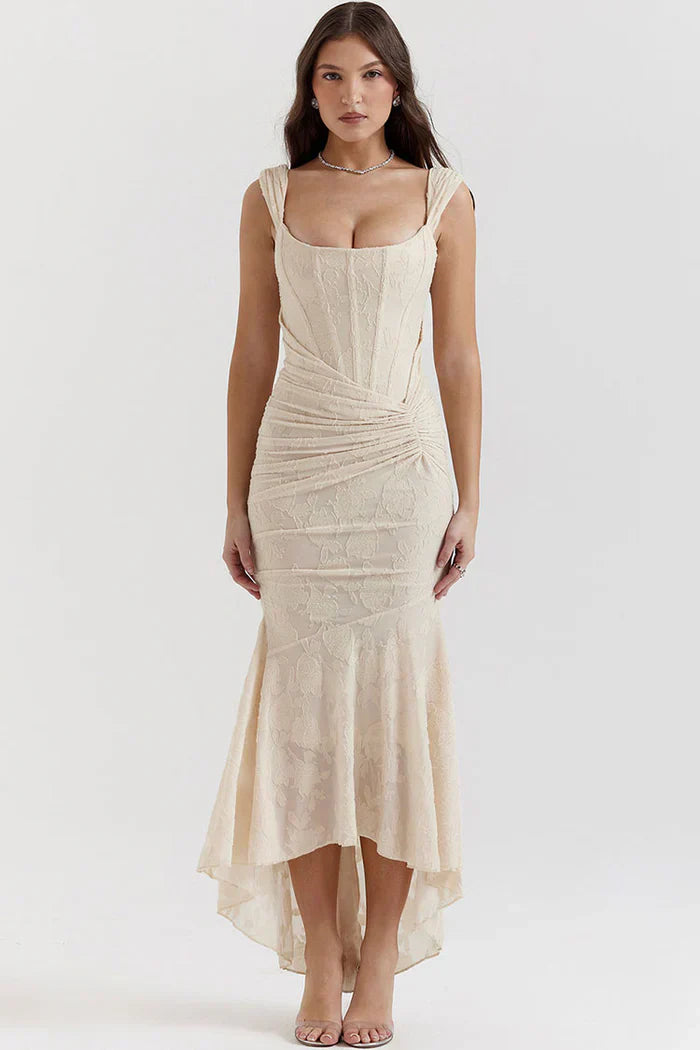 Abendkleid Spitze Schulterfrei Figurbetonter Eleganz