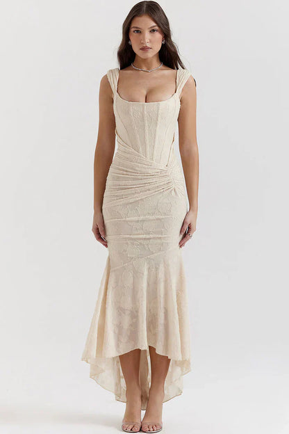 Abendkleid Spitze Schulterfrei Figurbetonter Eleganz