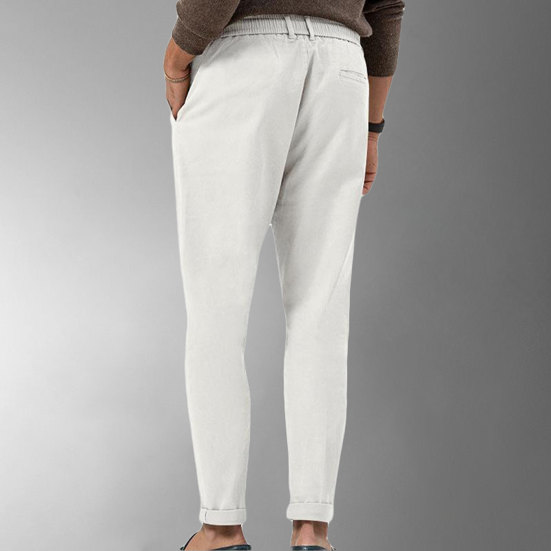 Herren Cordhose Slim Fit mit Kordelzug