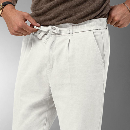 Herren Cordhose Slim Fit mit Kordelzug