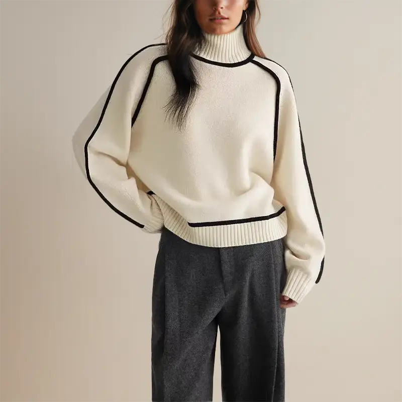 Avianna | Rollkragenpullover mit stilvollen Streifen Zendoo.de