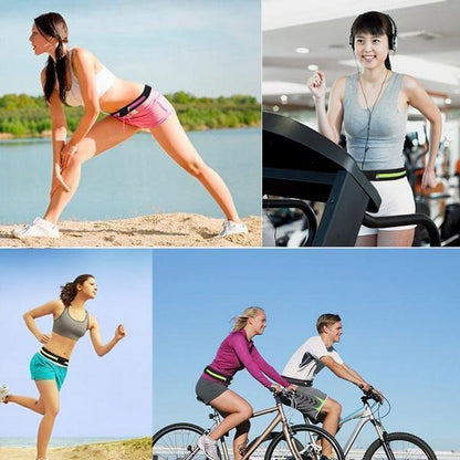 Laufgürtel mit Doppeltasche Sport