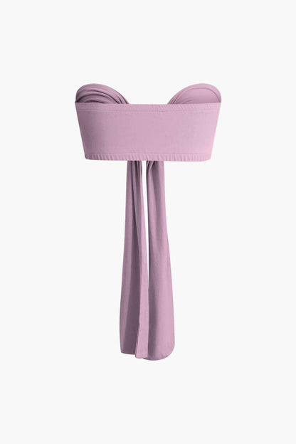 Elegantes Frauen Zweiteiler Set Schleifen Bikinihose