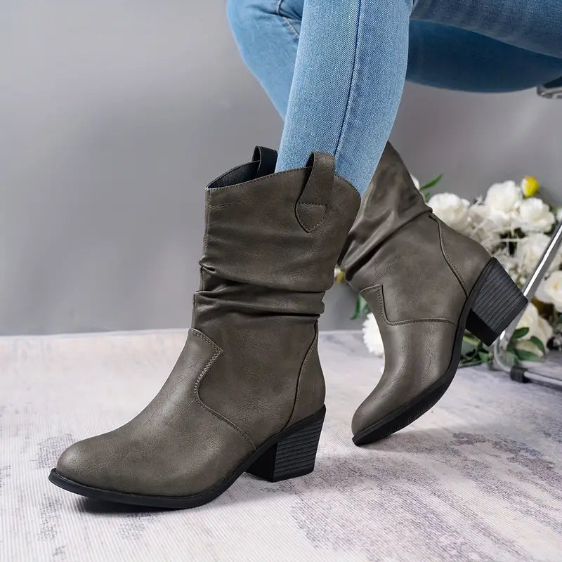 Western Stiefel Halbhoch Schuhe Damen