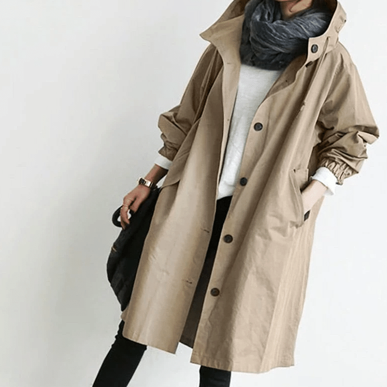 Wasserdichte Jacke Mit Kapuze Damen Stadtjacke - BerlinGlamour