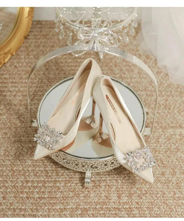 Hochzeitschuhe Stiletto Strass Schuhe Braut
