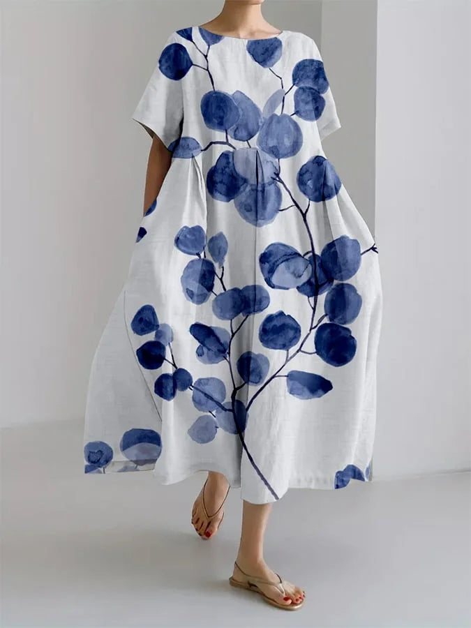 Boho-Kleid Retro Blumen Frauenkleid Sommer - BerlinGlamour