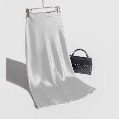 A-line Satin Skirt by BerlinGlamour