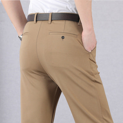 Herren-Hose Elegant Business-Anzug-Hose Schwarz