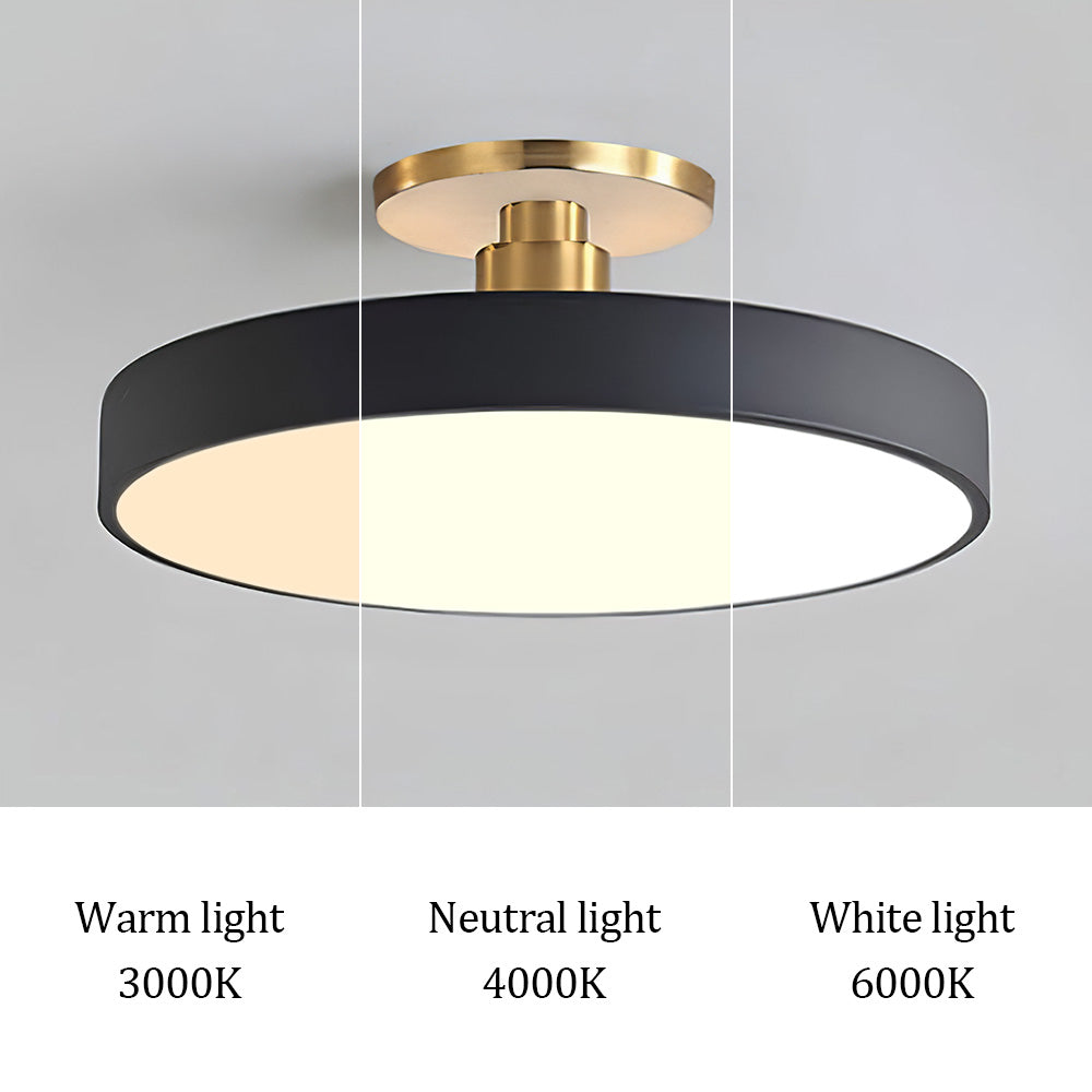 LED Deckenleuchte Modern Gold Mit Dimmfunktion