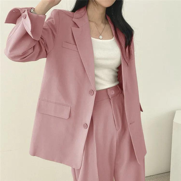 Damen Anzug Set Maßgeschneidert Langblazer Elegant