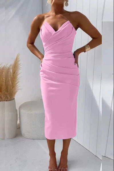 Damen-Sommerkleid von BerlinGlamour, ärmellos, mit Schlitz