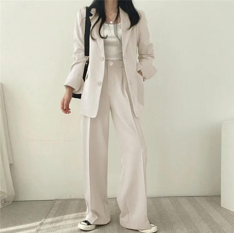 Damen Anzug Set Maßgeschneidert Langblazer Elegant