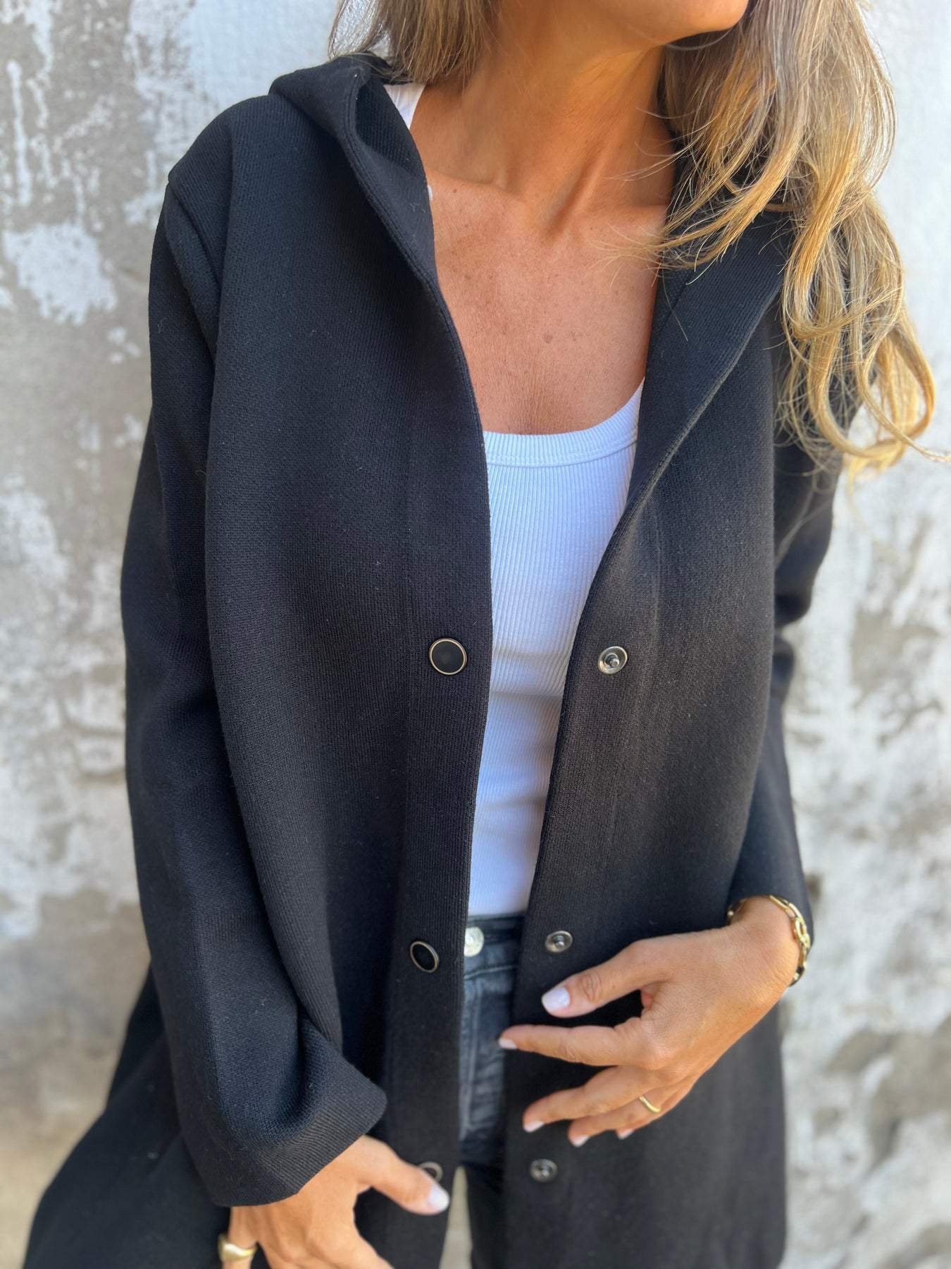 Lässiger Blazer mit Kapuze Modern Urban Style
