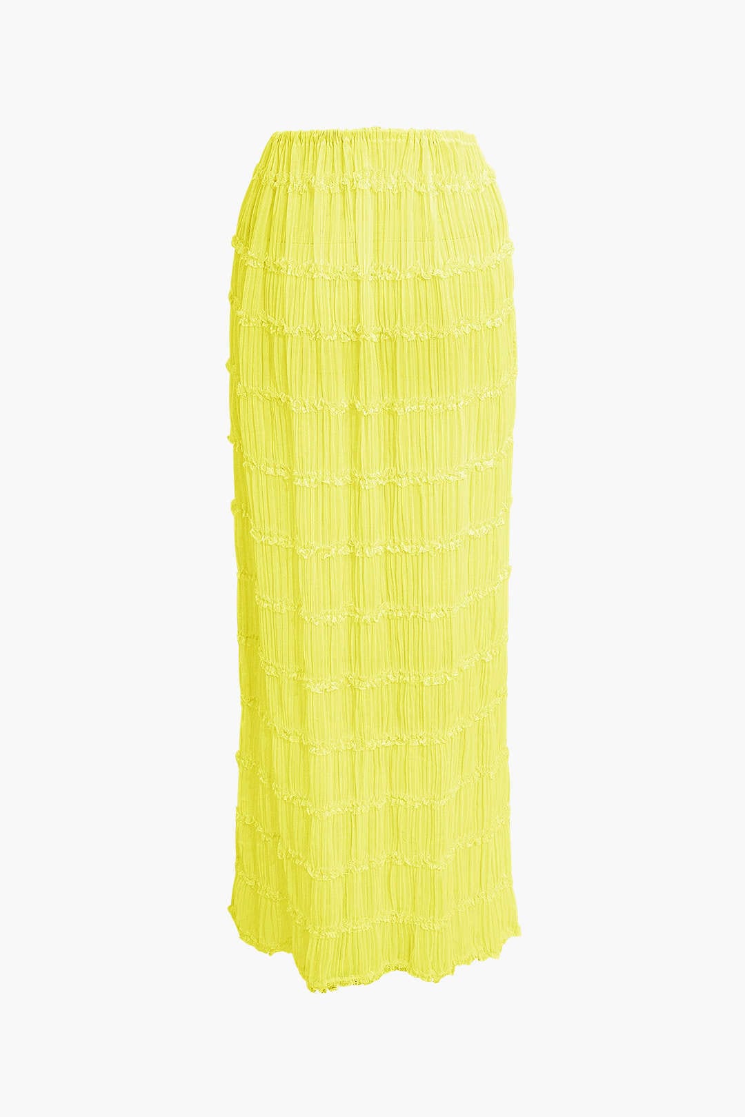 Frauen Zweiteiler Set Plissee Top Maxirock Romantisch