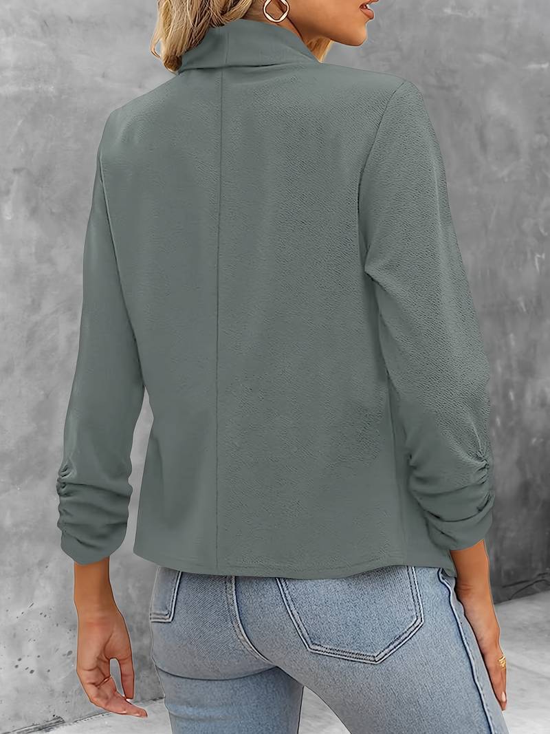 Stilvoller Damenblazer Offene Vorderseite Modern