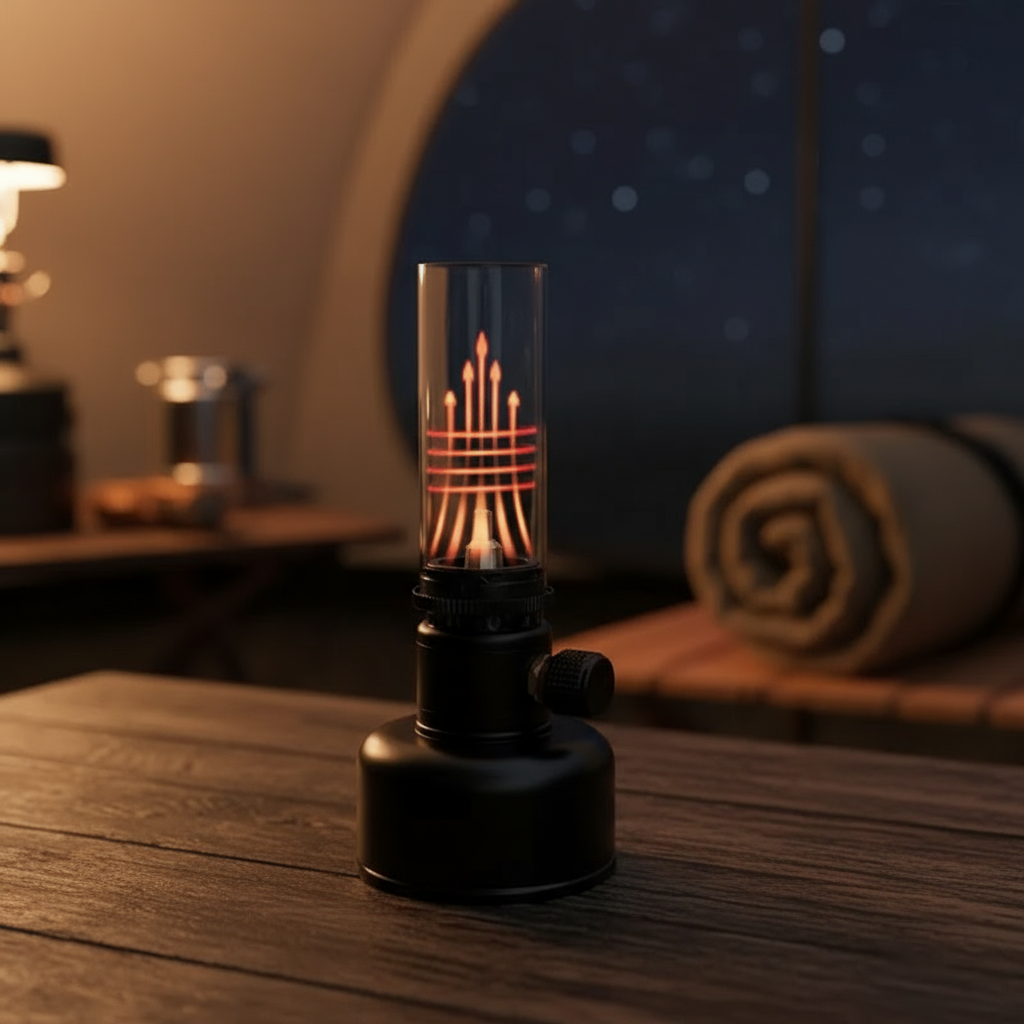 Mini Gasflammen Tischlampe Modern Dekorativ