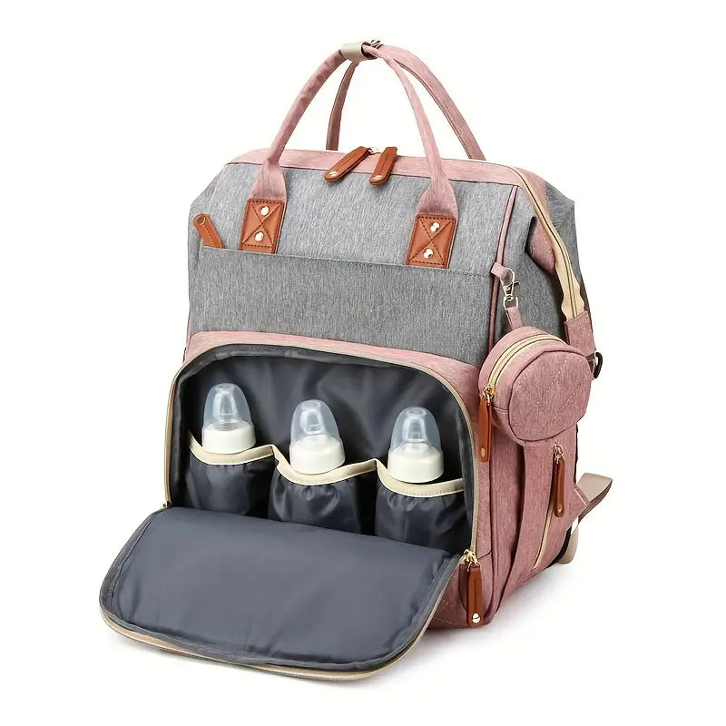 Praktischer 2in1 Babyrucksack mit Wickelbett