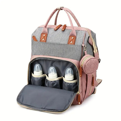 Praktischer 2in1 Babyrucksack mit Wickelbett