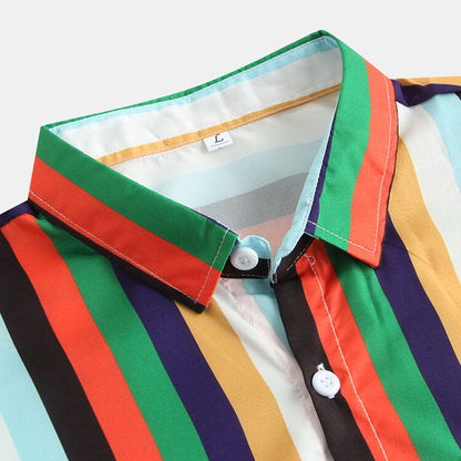 Herren Hemd Streifen Vintage Look Klassisch