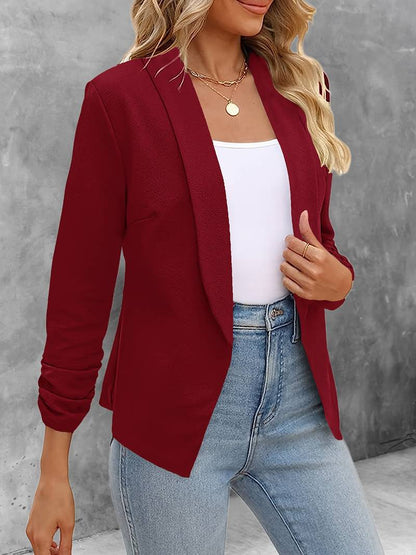 Stilvoller Damenblazer Offene Vorderseite Modern
