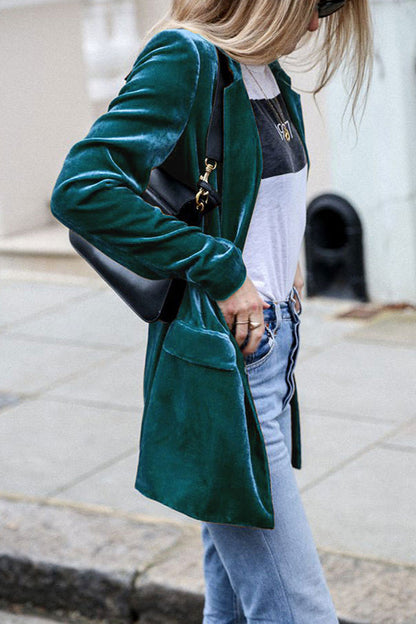 Damen Blazer Business Casual Langärmlig Elegant