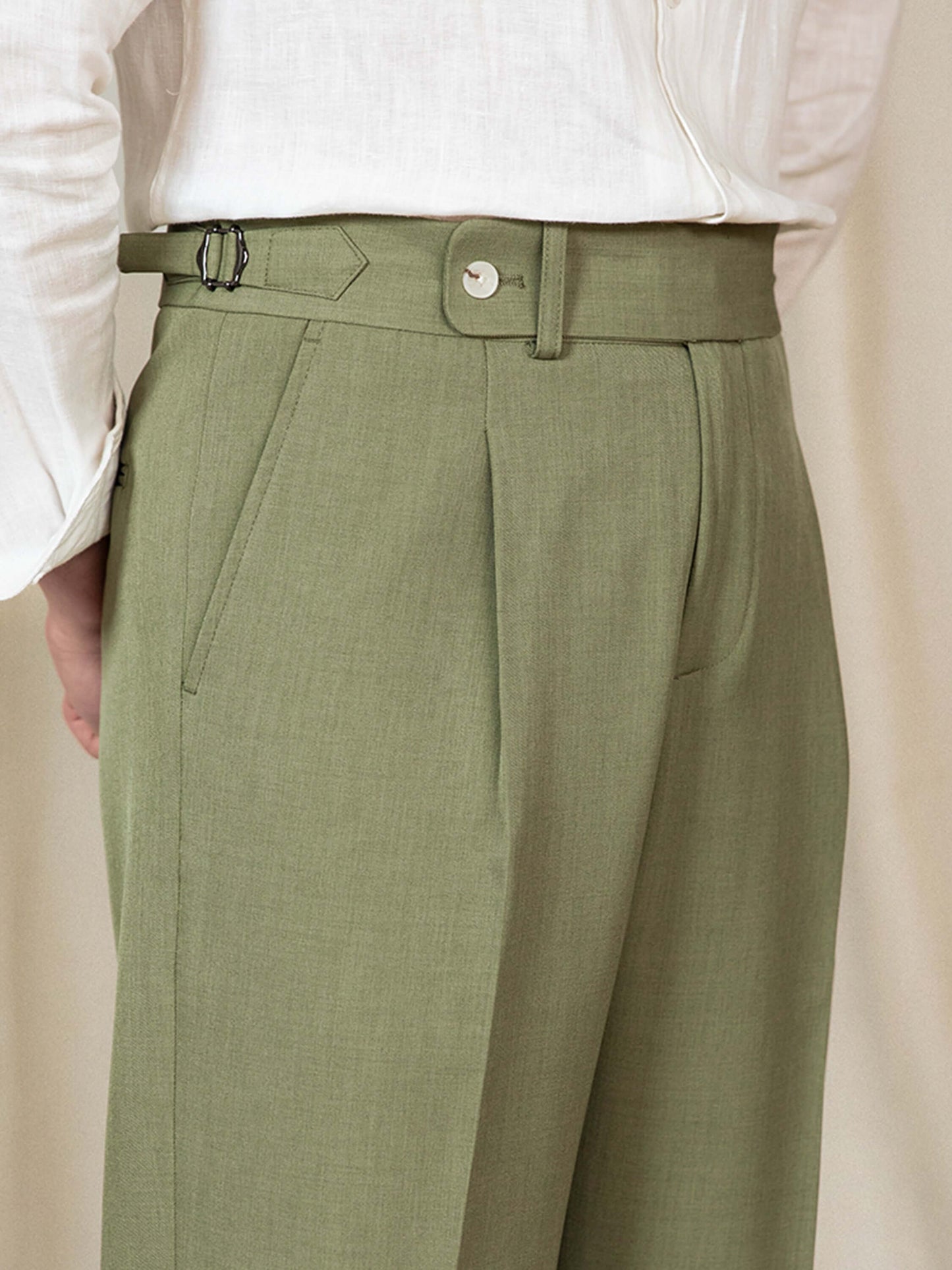 Herren Hose Lässig Oldschool Style Hochgeschnitten