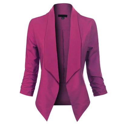Damen Blazer Langarm Offen Modern