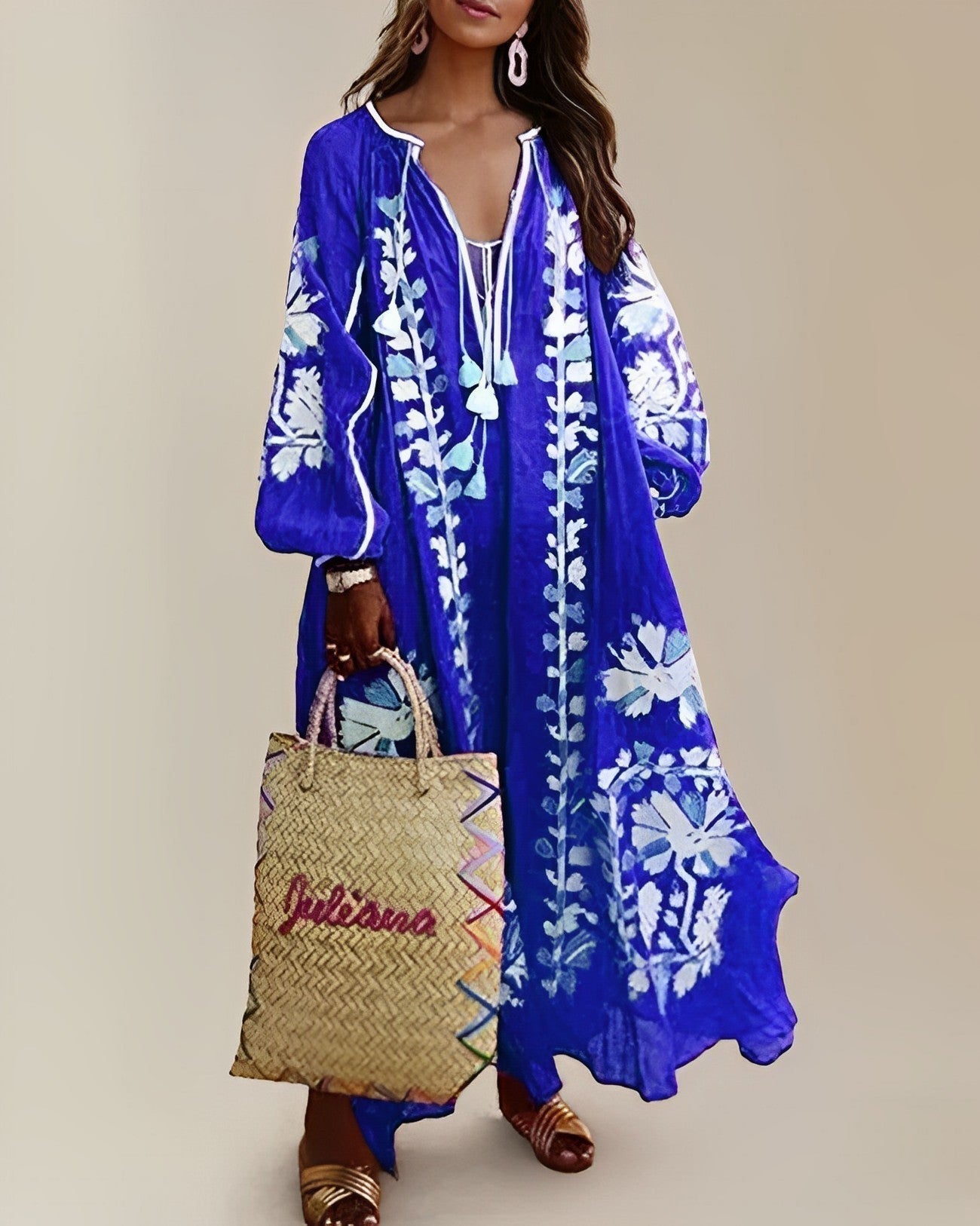 Boho Kleid Retro Chic Großkleibend - BerlinGlamour