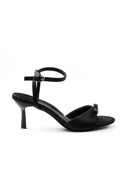 Schwarze Sandaletten mit Absatz Elegante Damen Schuhe