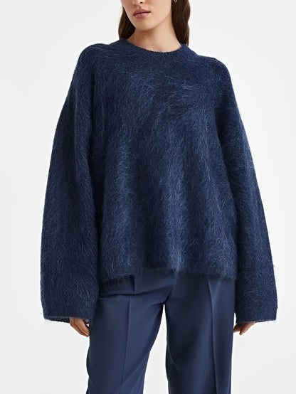 Weicher Samt-Pullover von Alva - Lang