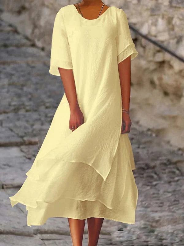 Kimberley: Elegantes Etuikleid mit Schlitz