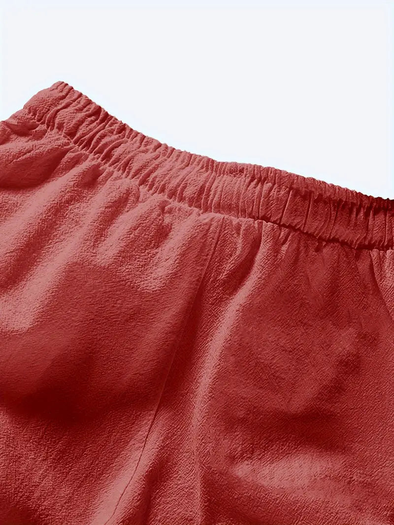 Herren Shorts Sommer Bequem Kordelzug Weich