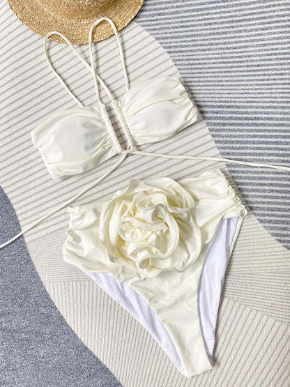 ROBINE | Bikini Mit Neckholder Und Blumendetail Zendoo.de