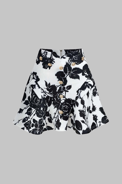 Frauen Zweiteiler Set Bluse Faltenrock Elegant