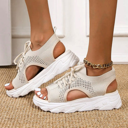 Orthopädische Sandalen Plateau Komfort Schuhe - BerlinGlamour