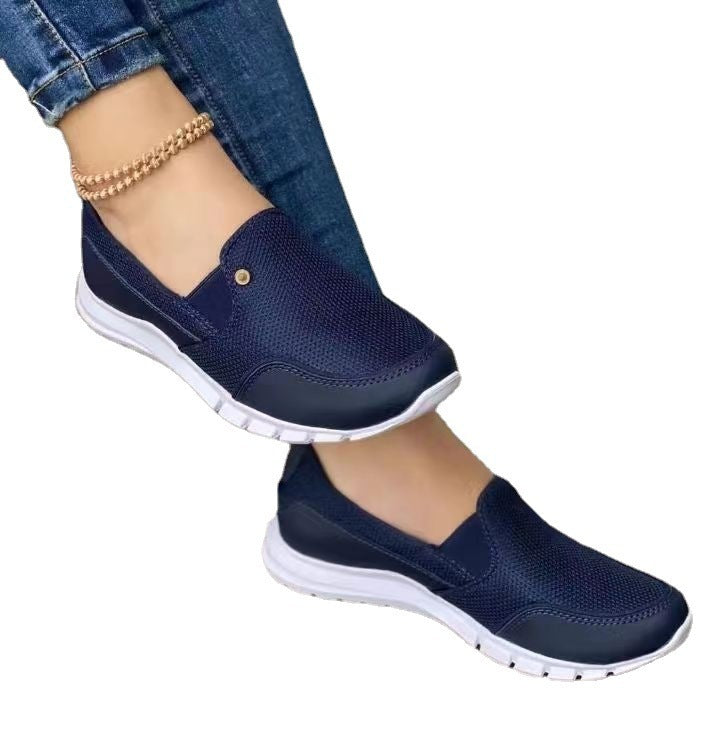 Schmale Slip-on Schuhe Weiß Elegante Damen Schuhe