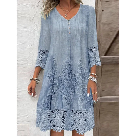 Kleid mit Pünktchen Damenkleid Elegant Kurz - BerlinGlamour
