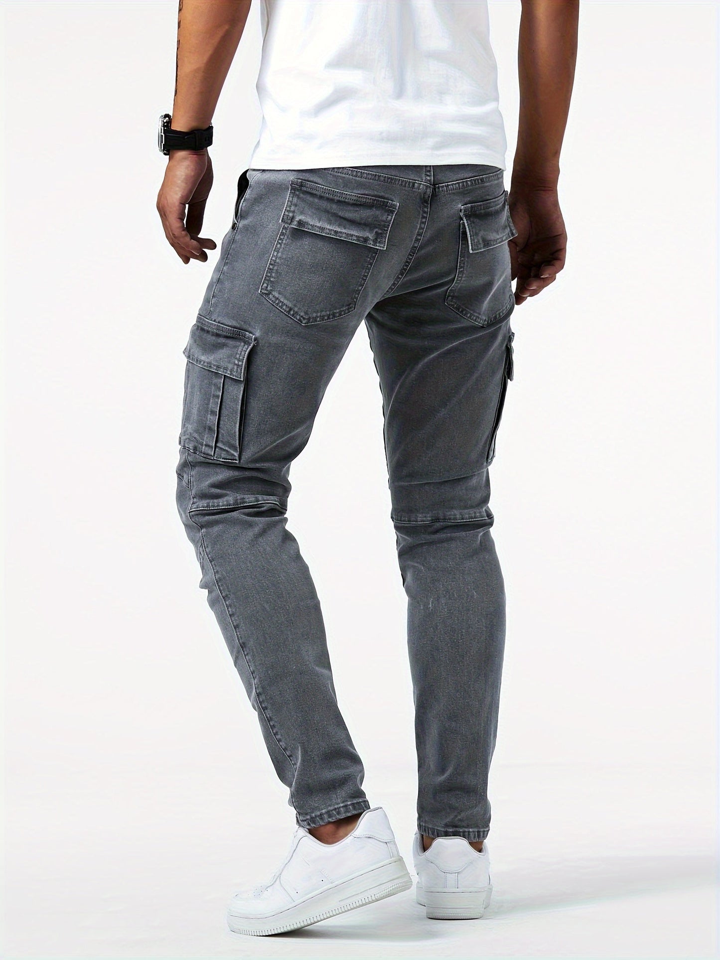 Herren Cargo Hose Stretch Elastisch Bequem