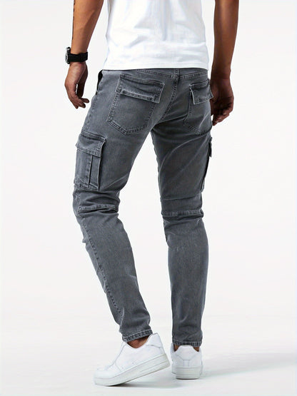 Herren Cargo Hose Stretch Elastisch Bequem