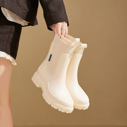 Wasserdichte Gummistiefel Antirutsch Regenstiefel Damen