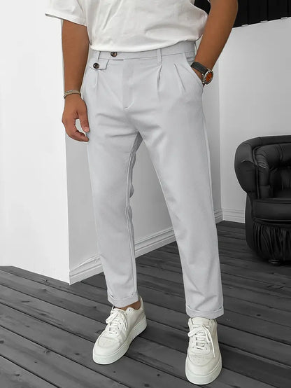 Bequeme Herrenhose Modern mit Elastikbaumwolle
