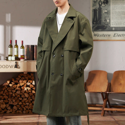 Trenchcoat Damen Modern Verstellbar Lang