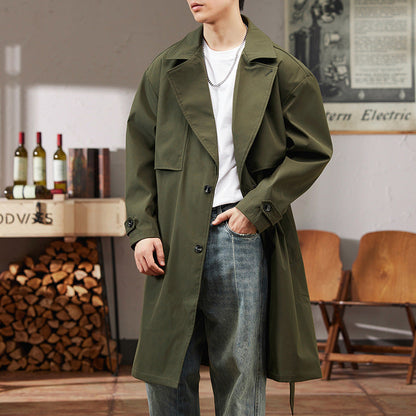 Trenchcoat Damen Modern Verstellbar Lang