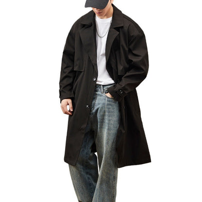 Trenchcoat Damen Modern Verstellbar Lang