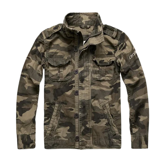 Praktische Outdoor-Jacke Mit Reißverschluss und Taschen