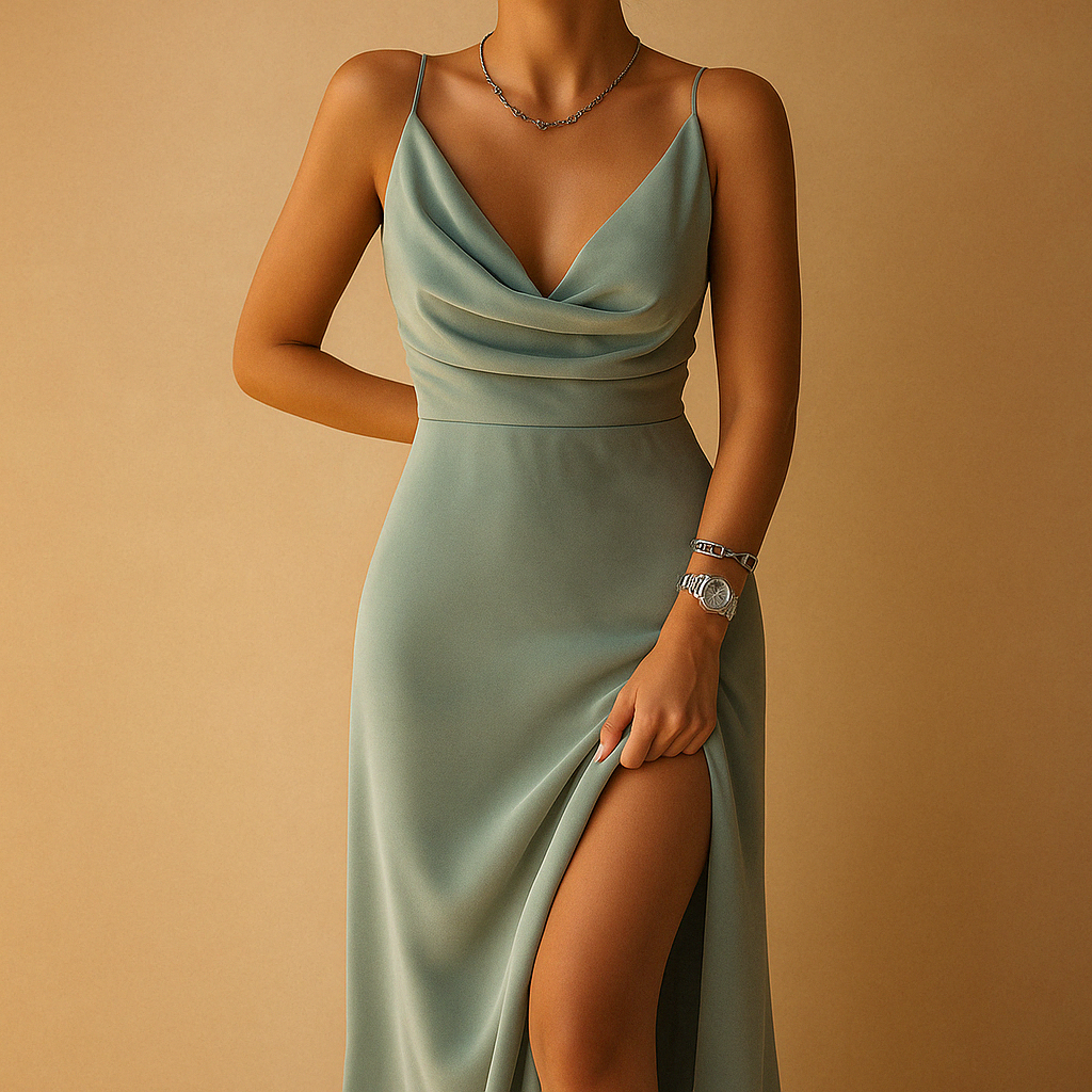 Elegantes Frauen Maxikleid Lang Damenkleid - BerlinGlamour