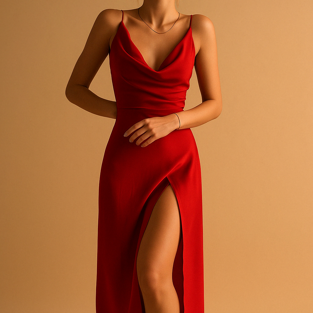 Elegantes Frauen Maxikleid Lang Damenkleid